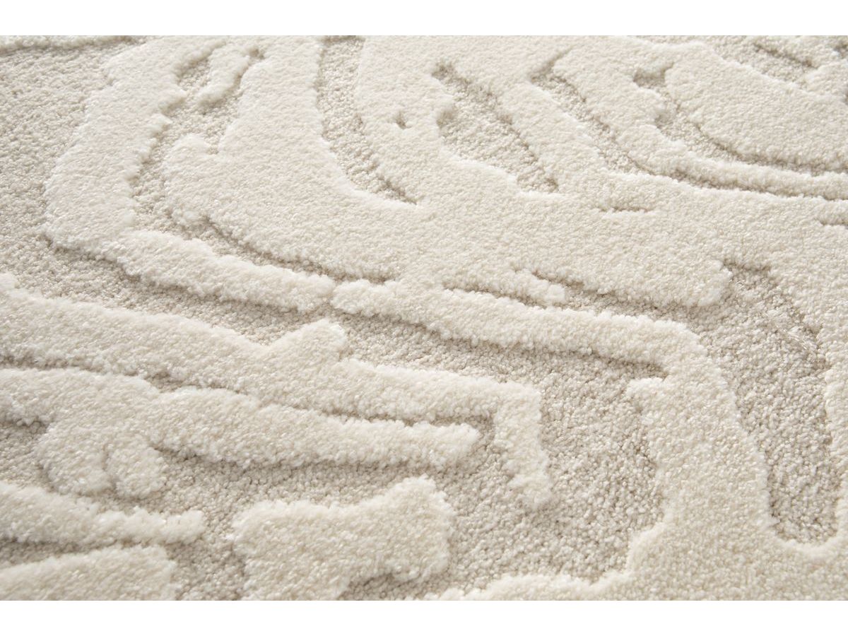 Tapis poils courts ORIAN  motif abstrait - Beige