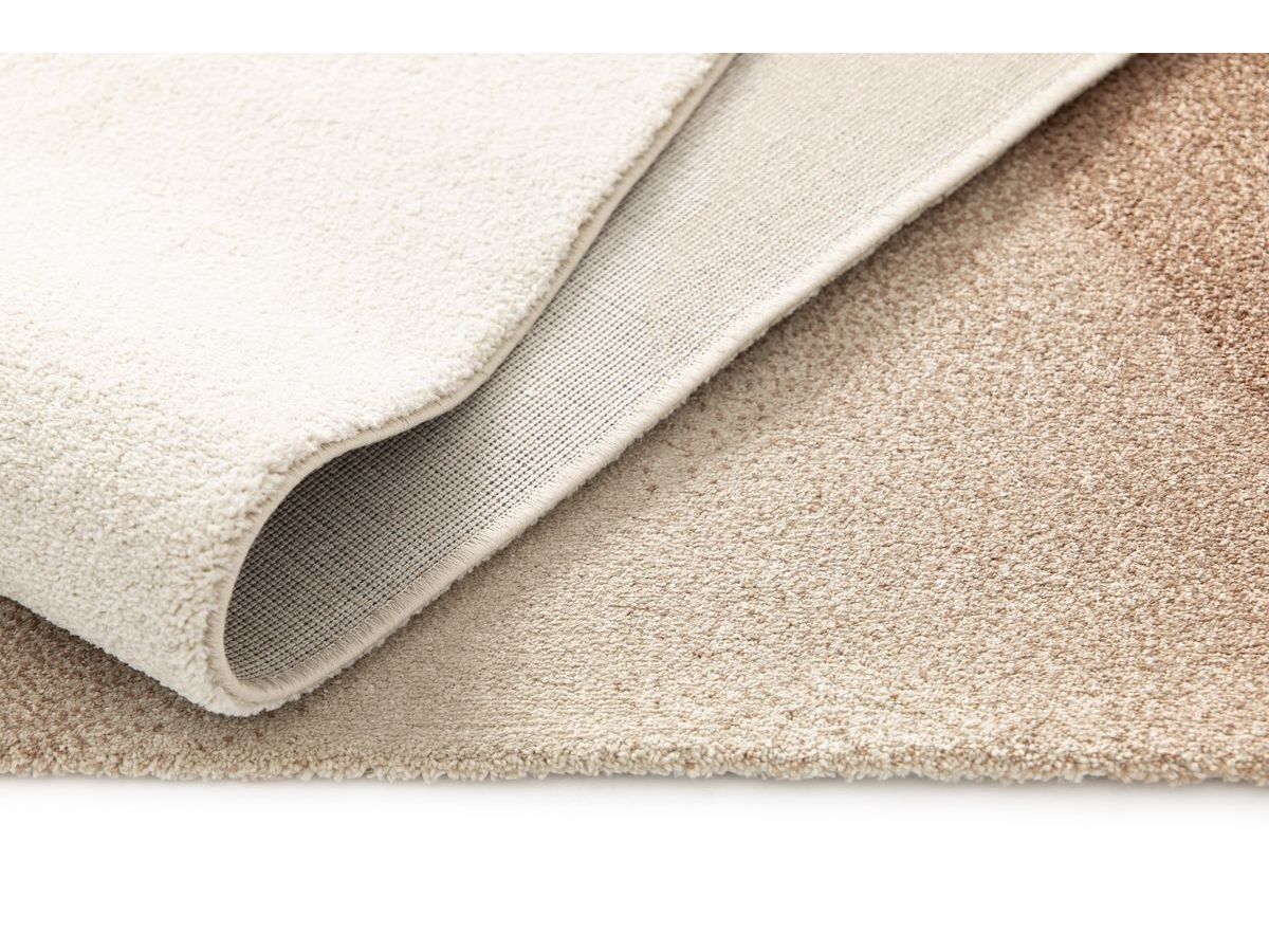 Tapis poils ras LIVIO motif abstrait - Marron