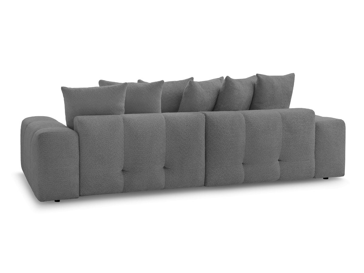 Canapé d'angle convertible réversible coffre ANAKIN tissu bouclette