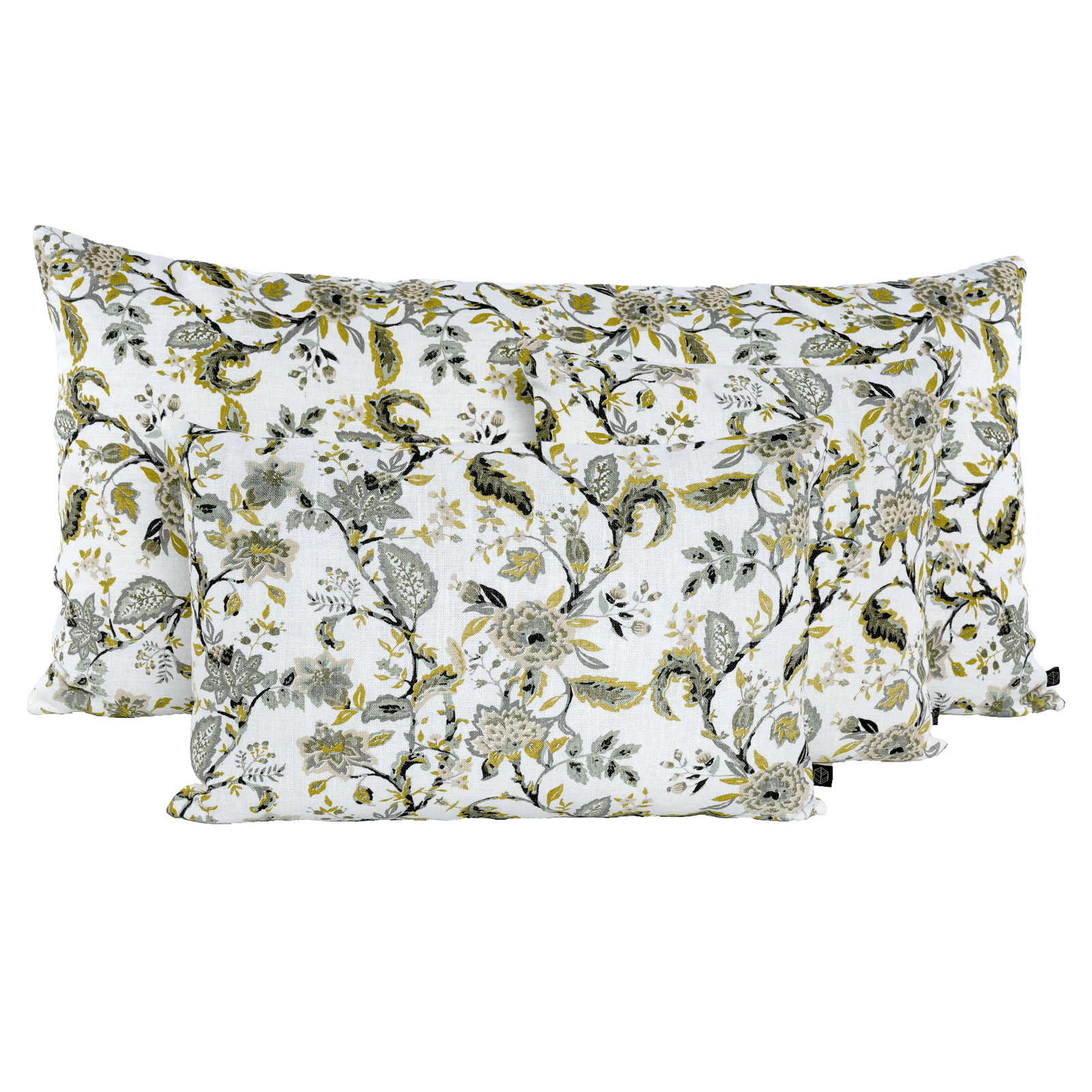 Housse De Coussin - Mahe 00% Lin Imprimé - Celadon
