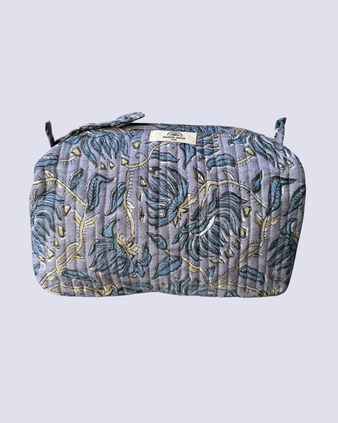 Pouch Delhi M Violet en voile de coton