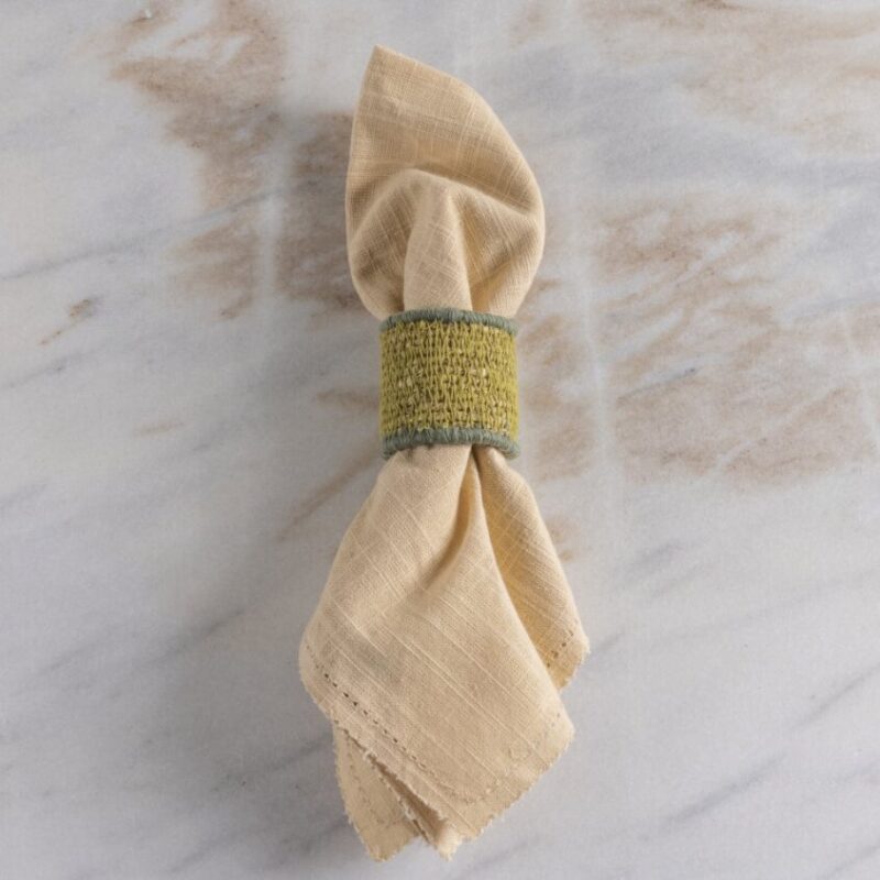 Hydra Woven Seagrass Napkin Ring, Land
