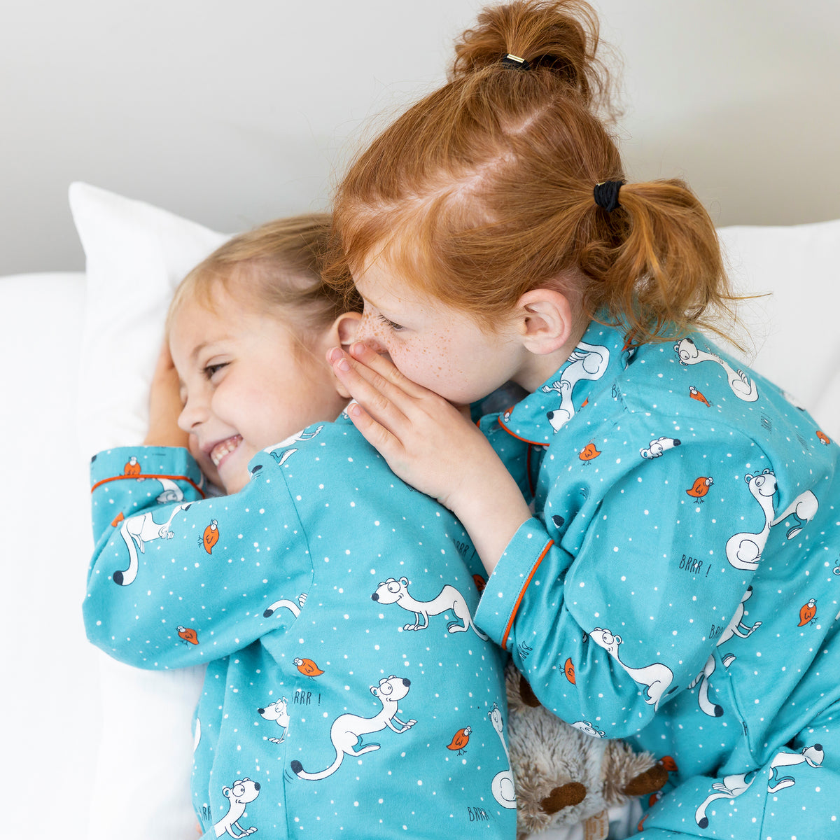 Chemise De Nuit - Fille - Bleu Aquarelle