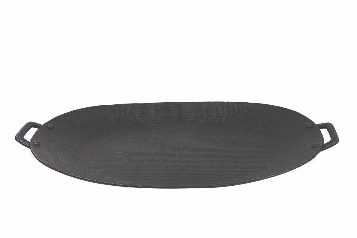Wallis Aluminum Tray With Handles, Large