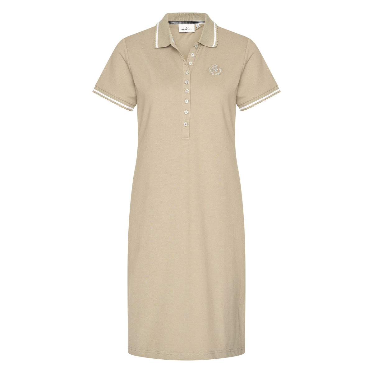 0402103701 - Polo dress HVSSalina  - 6006 - Army - 46