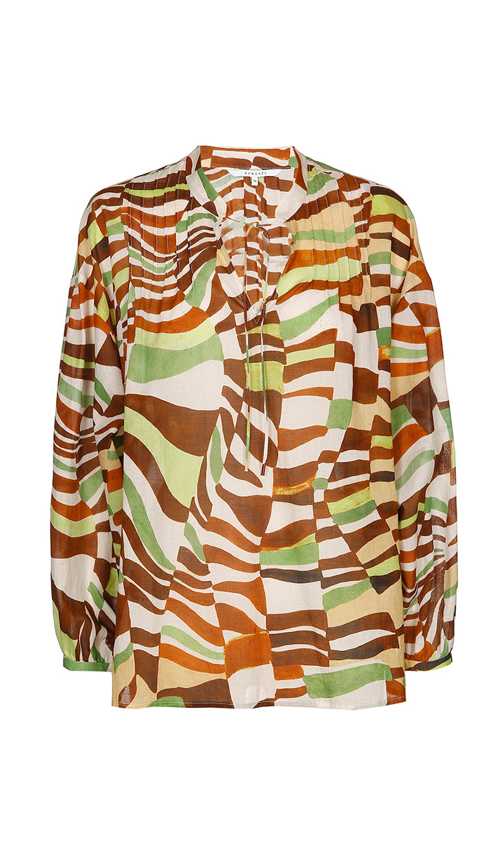 Hermines - Blouse - Green Wash - W