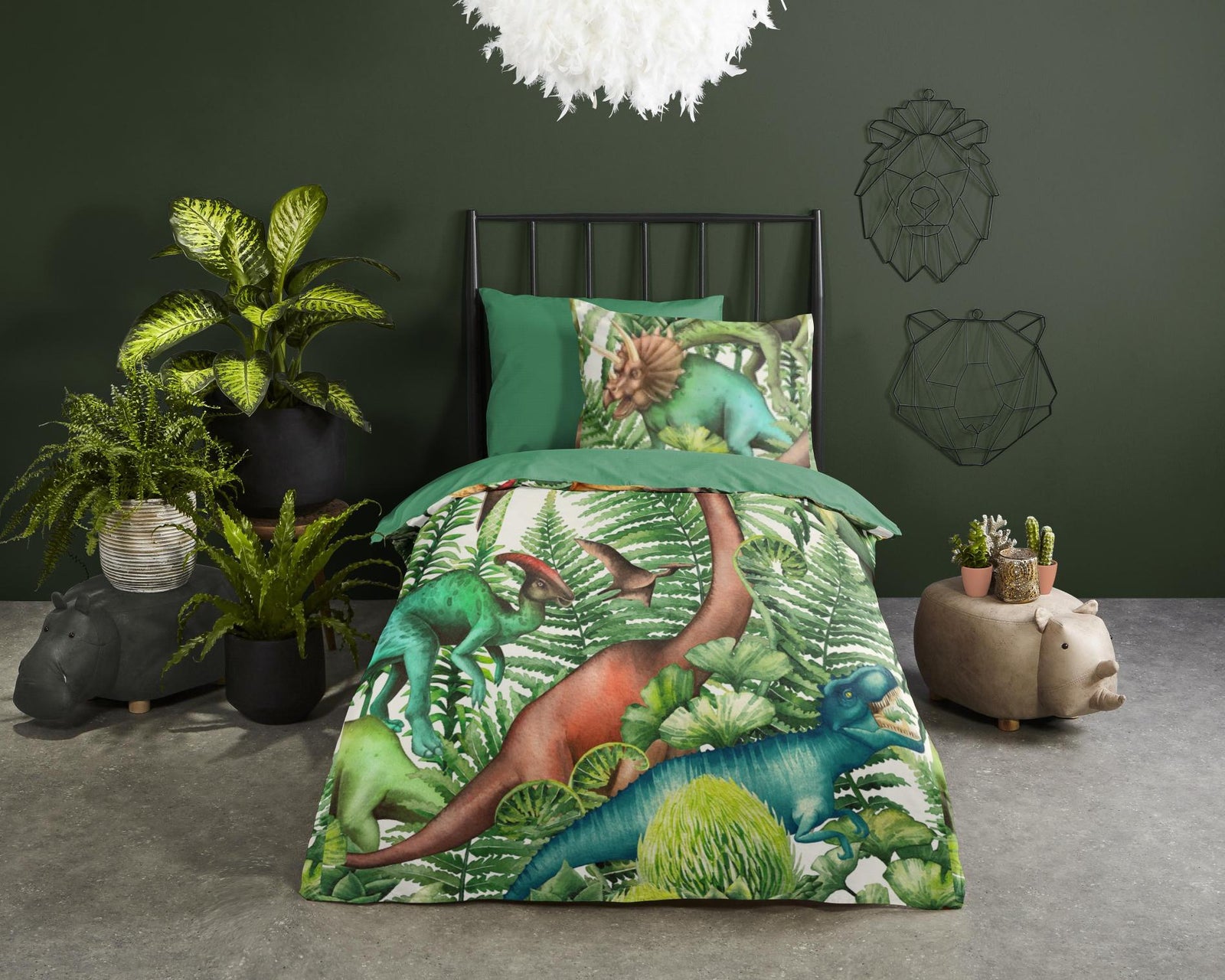 Good Morning - Housse De Couette - Prehistory - Green