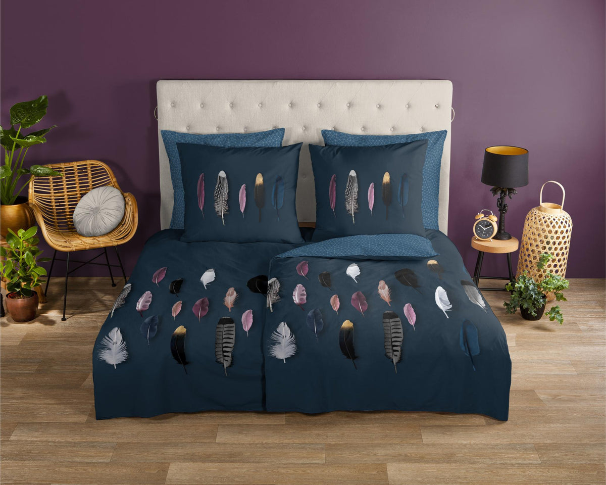 Good Morning - Housse De Couette - Feathers - Blue