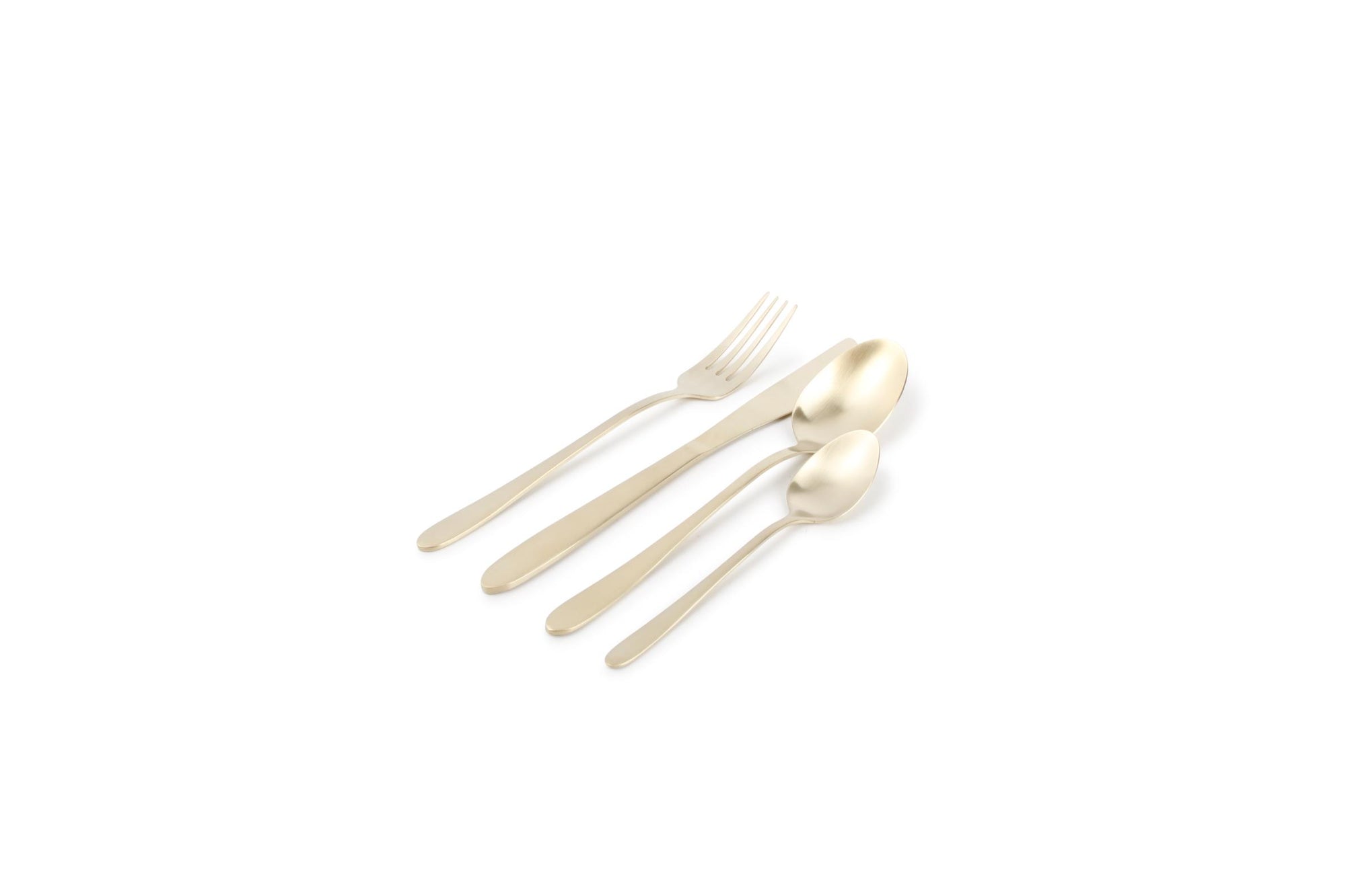 ONA - Set de couverts 24 pièces mat champagne Slim