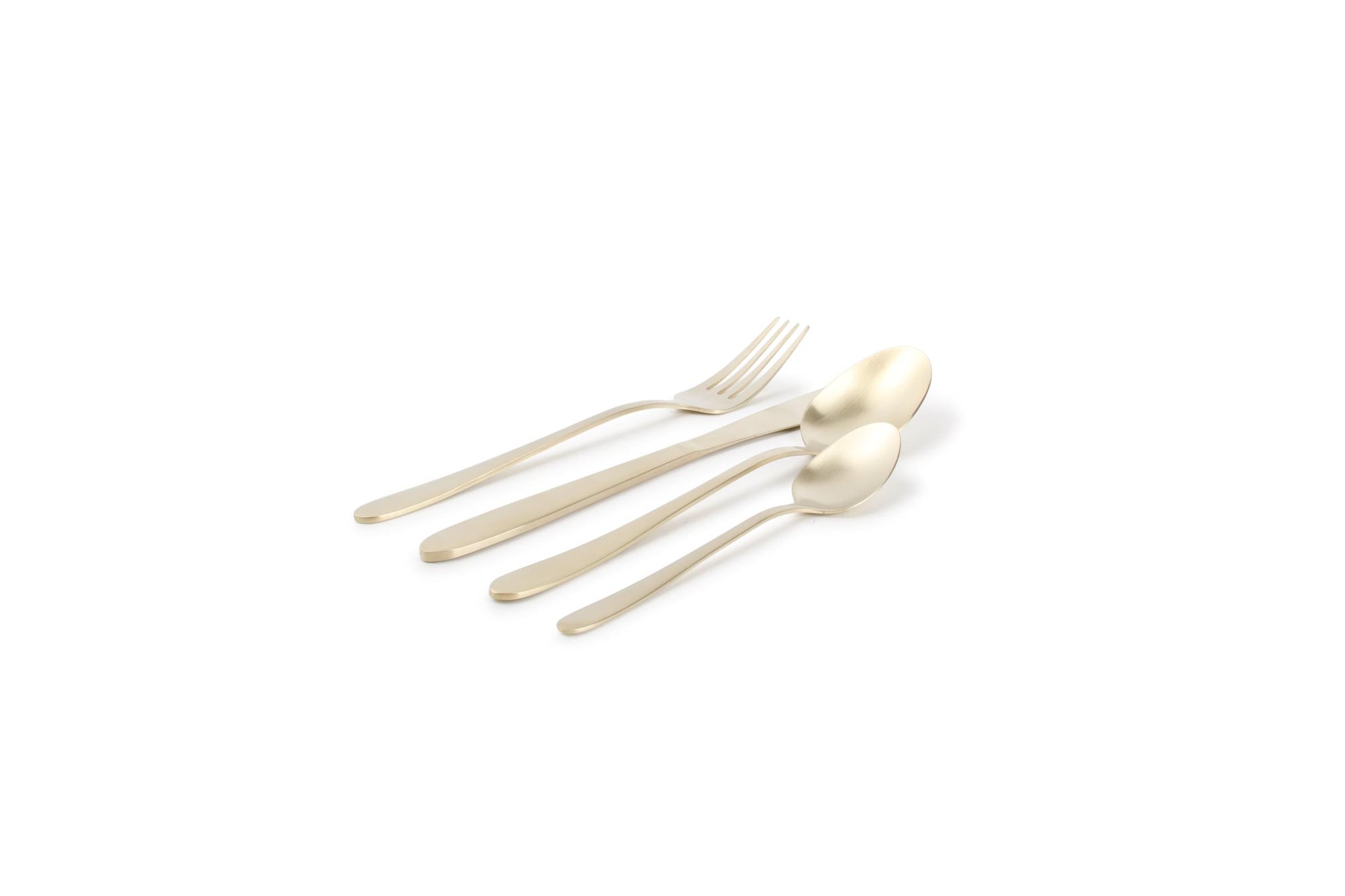 ONA - Set de couverts 24 pièces mat champagne Slim