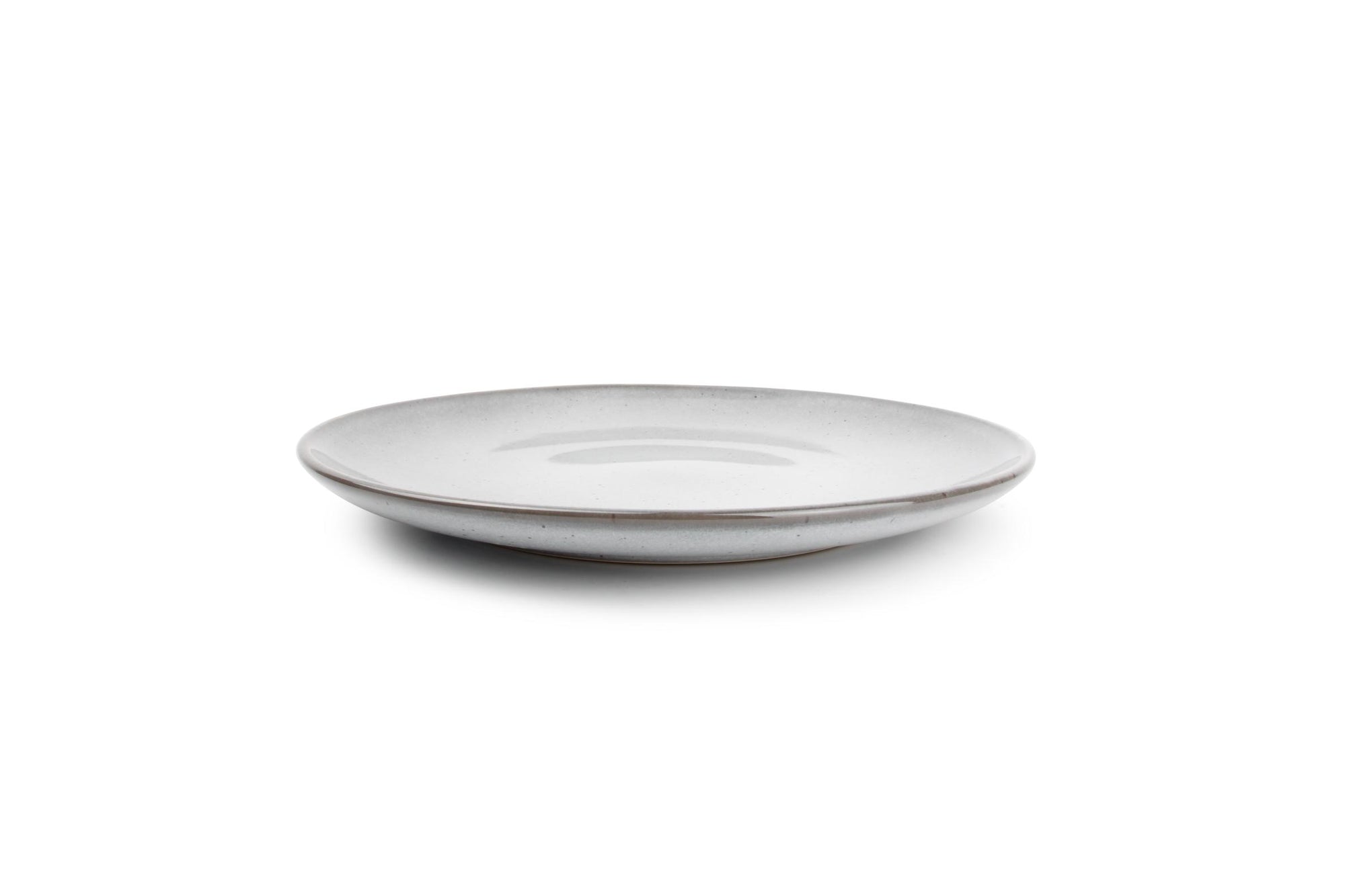 ONA - Assiette plate 26cm gris Freckles - 1 SET - 4 pièces