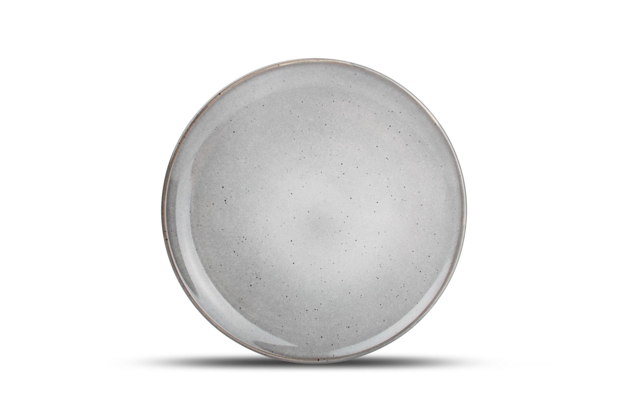 ONA Assiette Plate 26cm Gris Freckles 1 Set - 4 Pièces