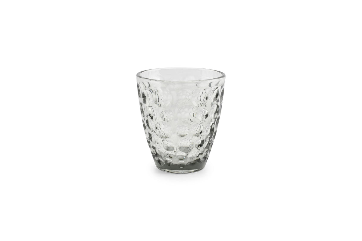Ona - Verre 22cl gris Bubble - set/4