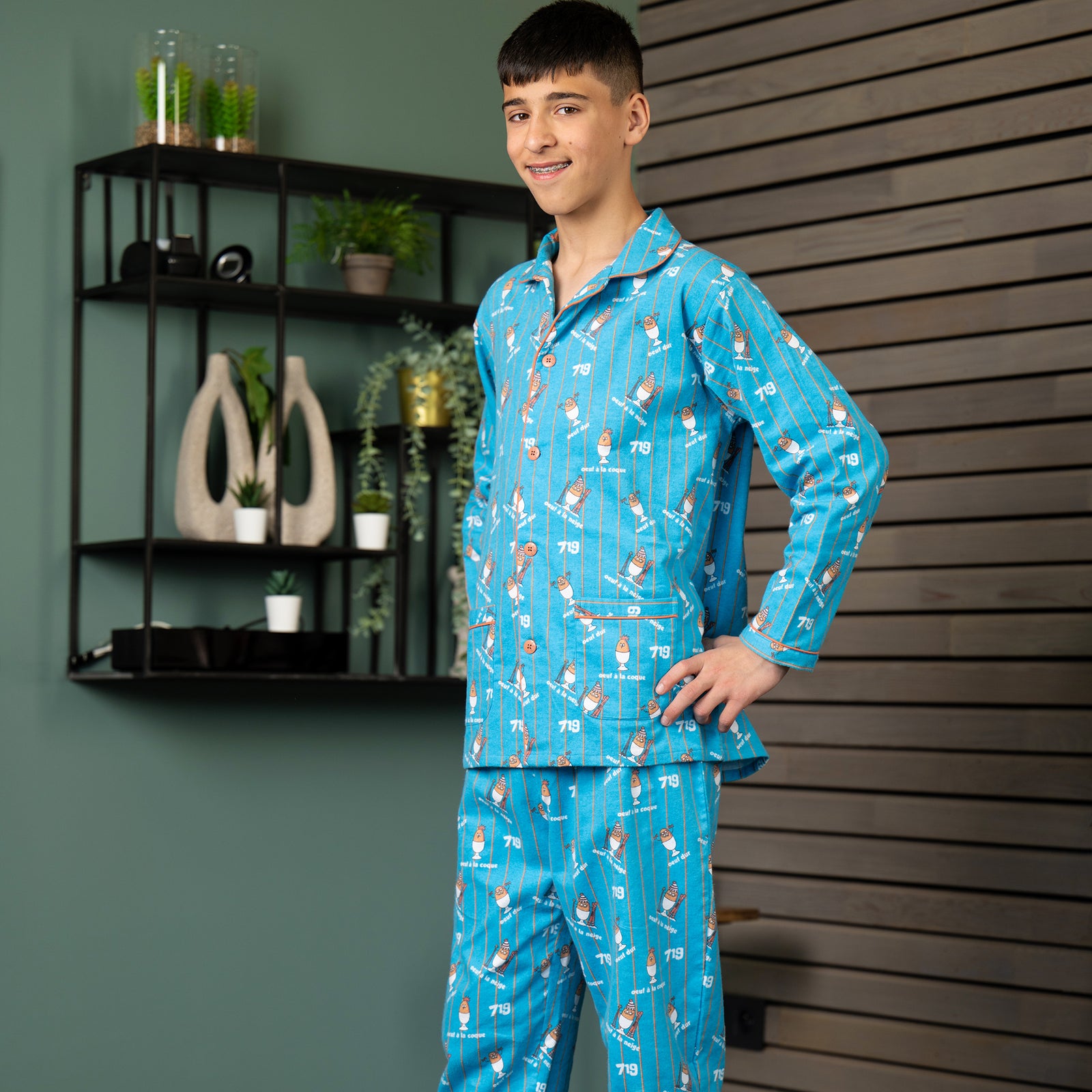 Pyjama Flannelle  - Boy/Girl - Bleu