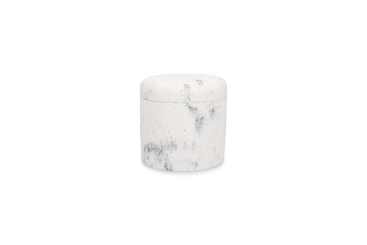 S&P - Pot de stockage 9,5xH9,5cm marble white Suds
