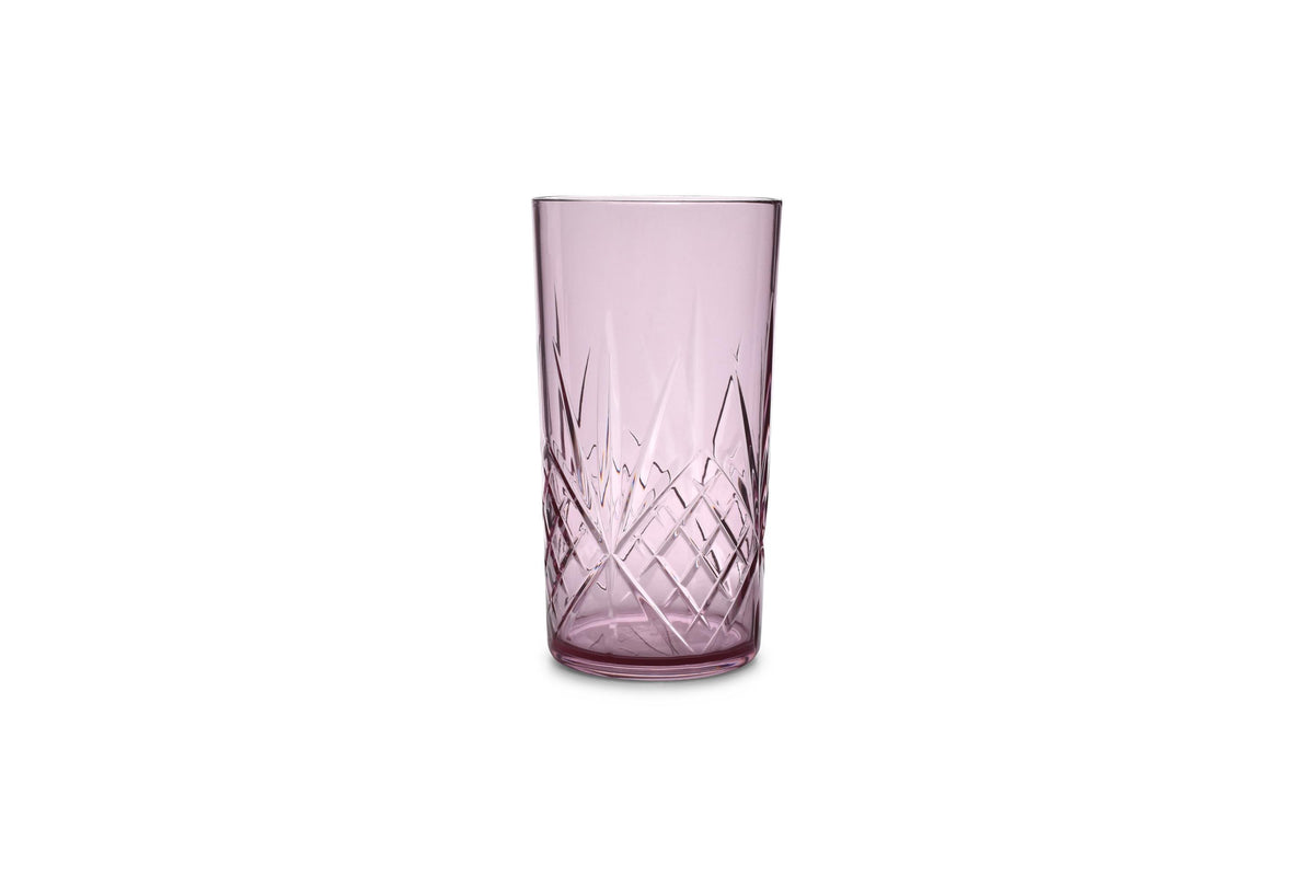 S&P - Verre 65cl acrylique rose Costa - set/4