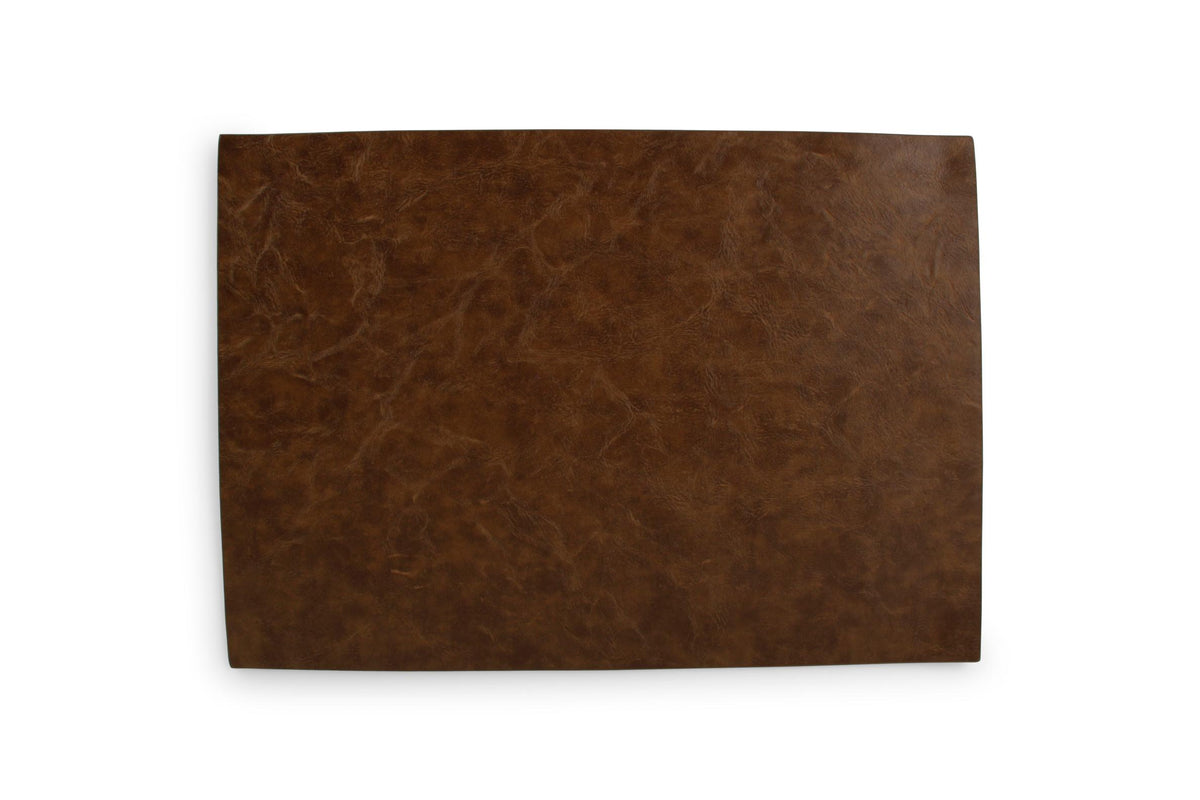 S&P - Set de table 43x30 faux cuir brun vague Tabletop - 1 SET - 4 pièces