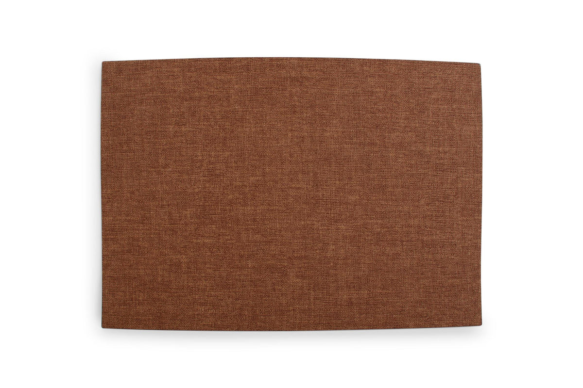 S&P - Set de table 43x30cm cognac fabric look Dinner - 1 SET - 4 pièces