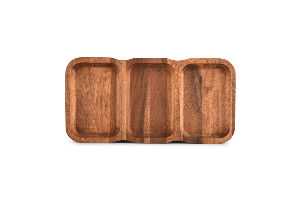 S&amp;P - Plat à servir 38x19xH3cm 3 parties Chop