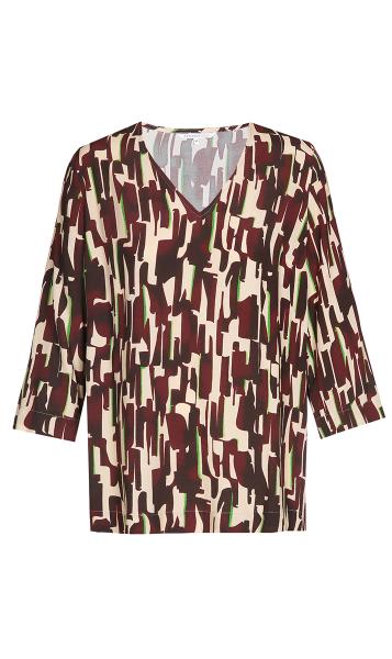 X-Hanie - Blouse - Port Wine - W