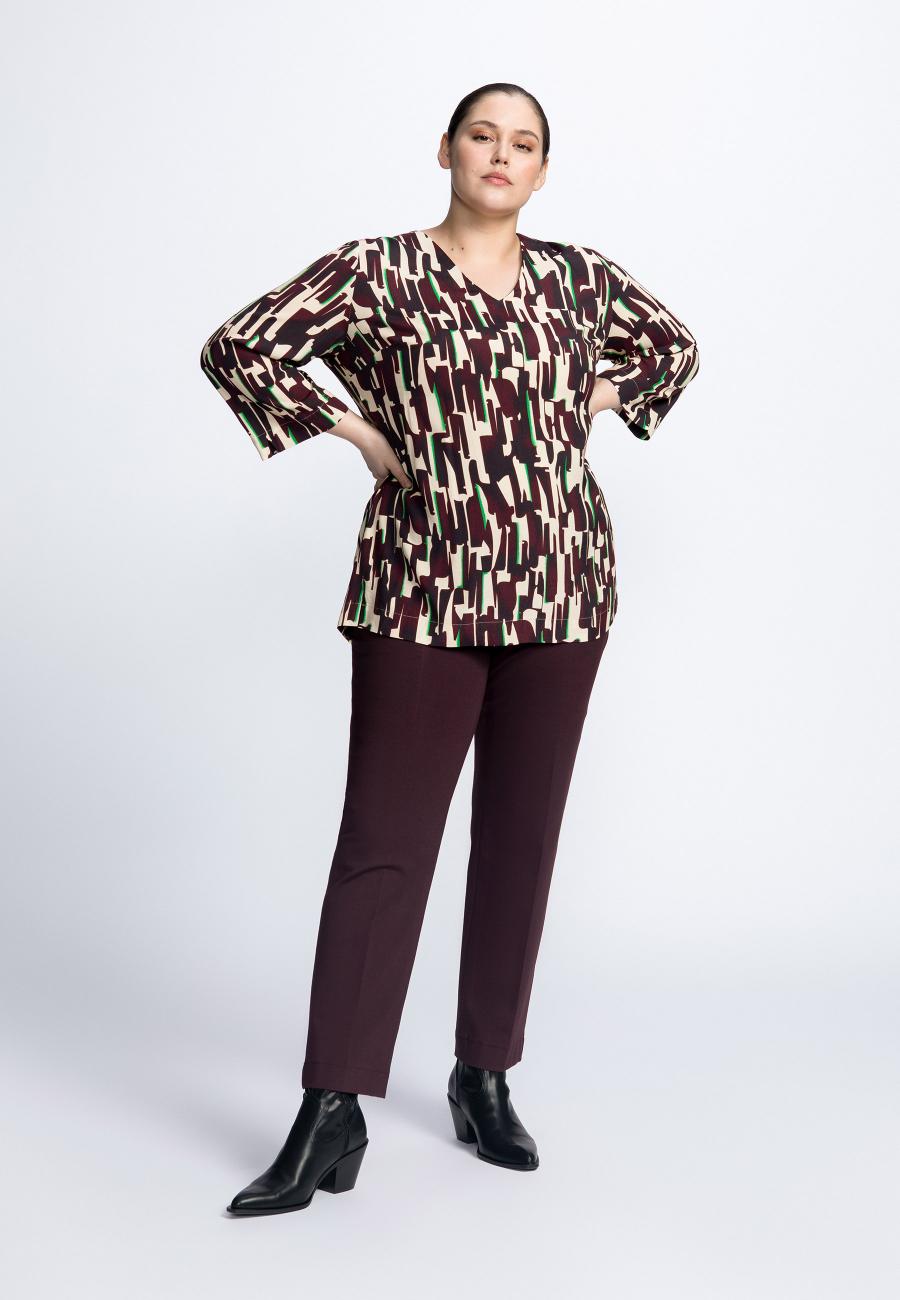 X-Hanie - Blouse - Port Wine - W