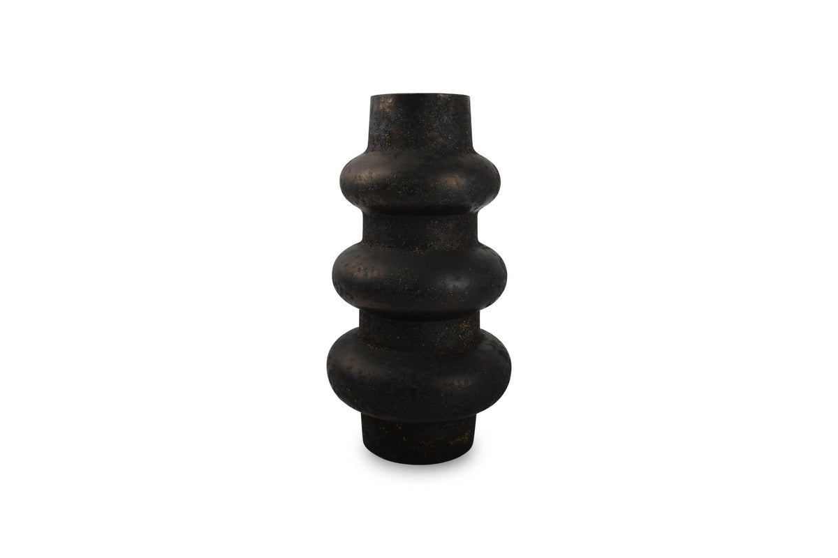S&amp;P - Vase 21xH38,5cm anthracite Tubo