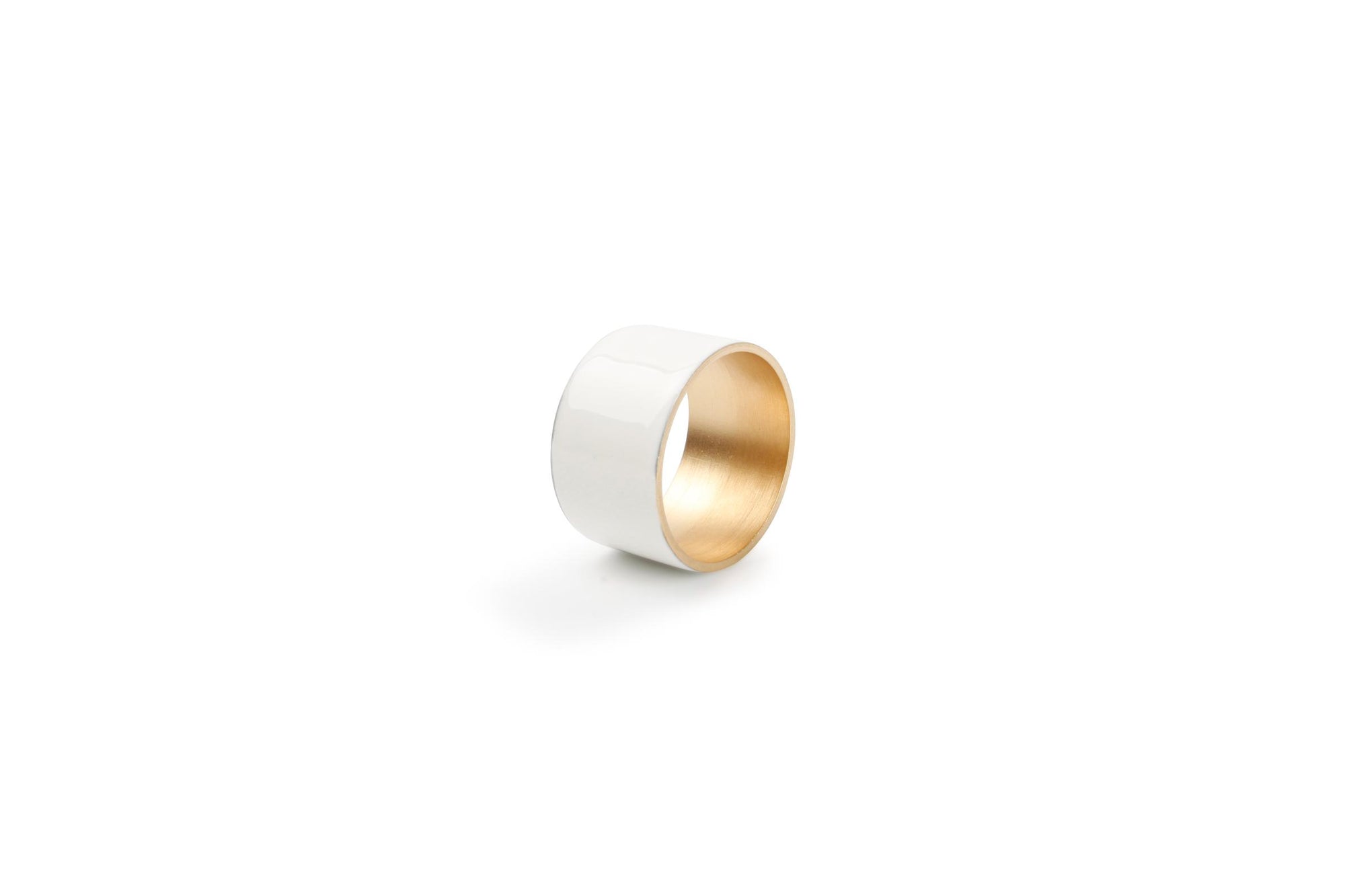 S&P - Rond de serviette 5cm blanc/or Centro - set/4