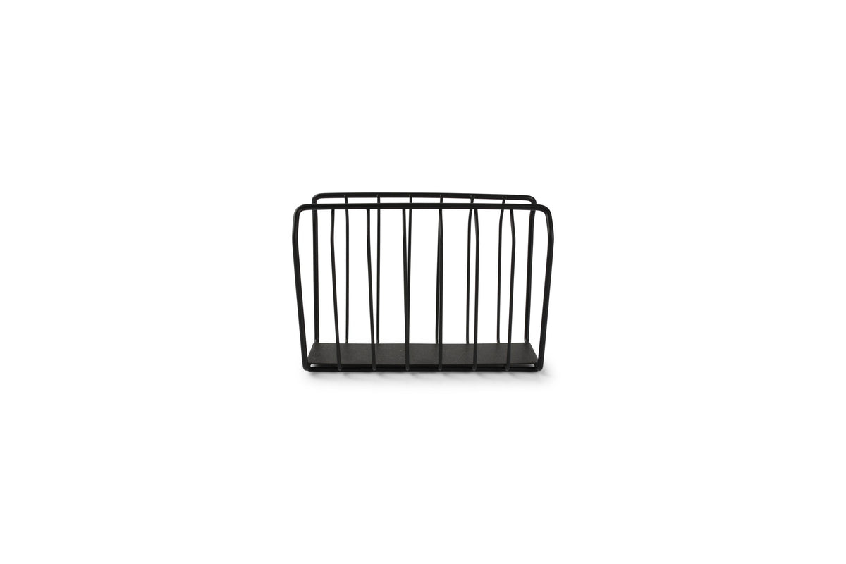 S&amp;P - Porte-serviettes 15x7xH11cm noir Loft