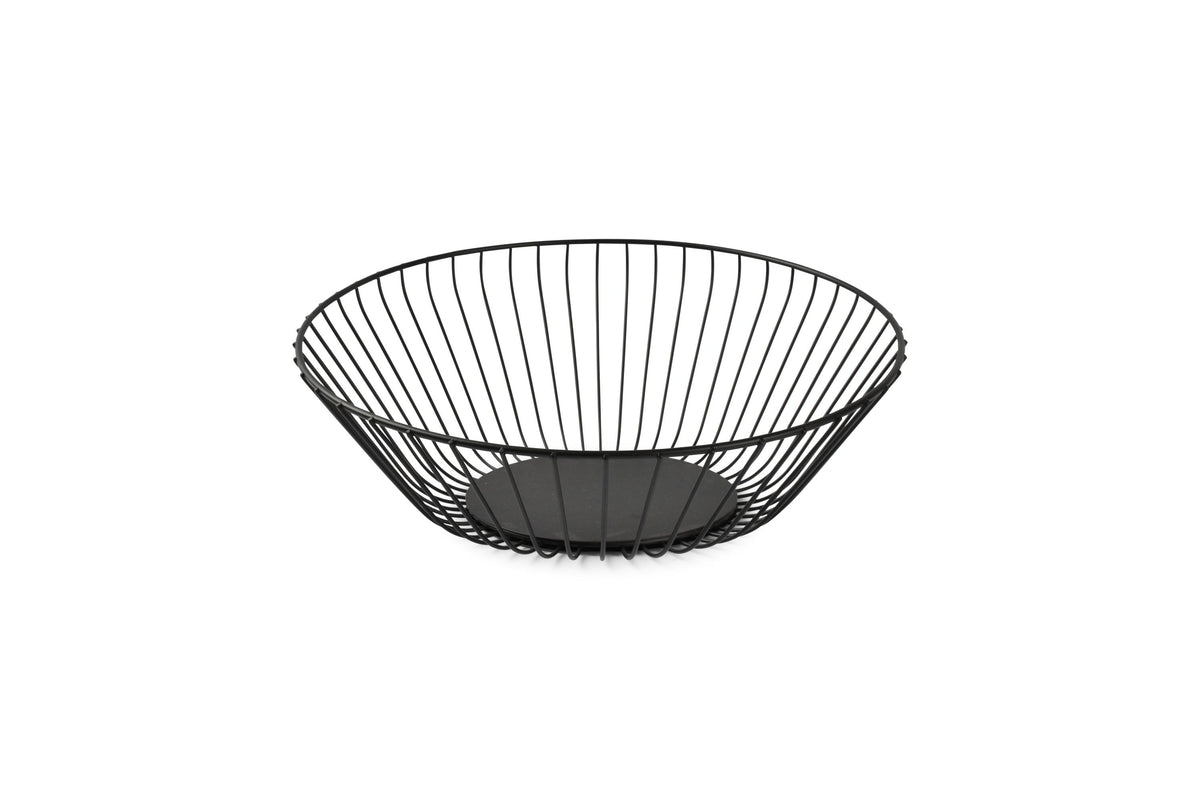 S&amp;P - Panier métallique 33xH14cm noir Loft