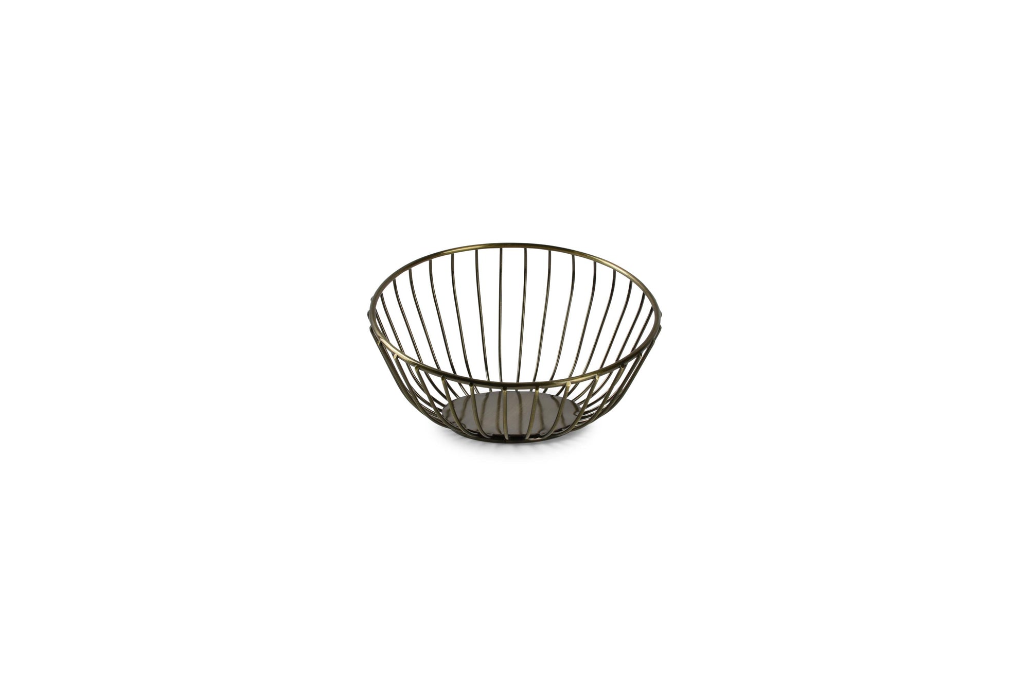 S&P - Panier métallique 16xH10cm doré/noir Loft