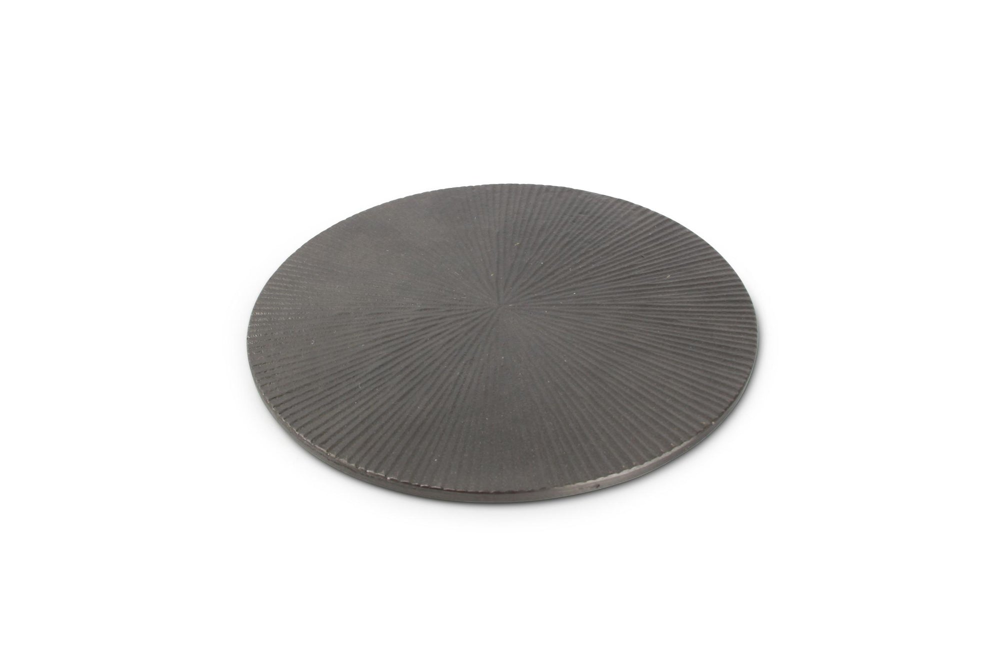 S&P - Sous-plat 20cm nervuré noir Charm - 1 SET - 2 pièces