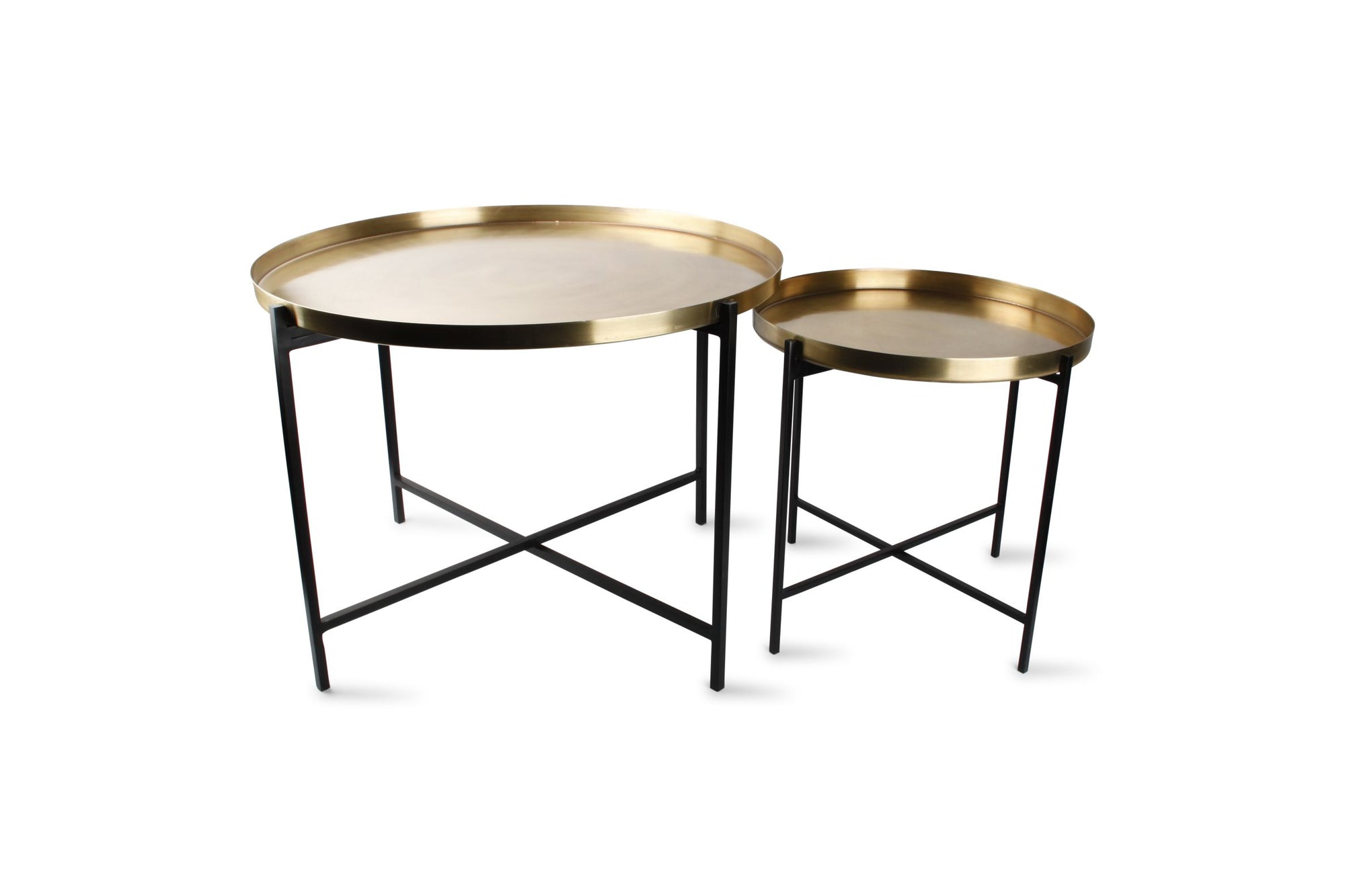 S&P - Table gigogne or brossé Patio - set/2