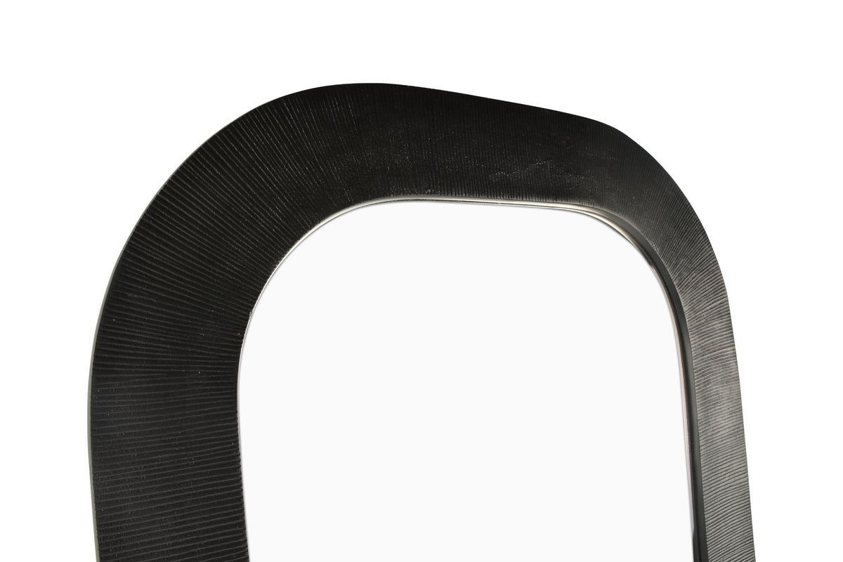 S&P - Mirroir 65xH91cm noir Duro