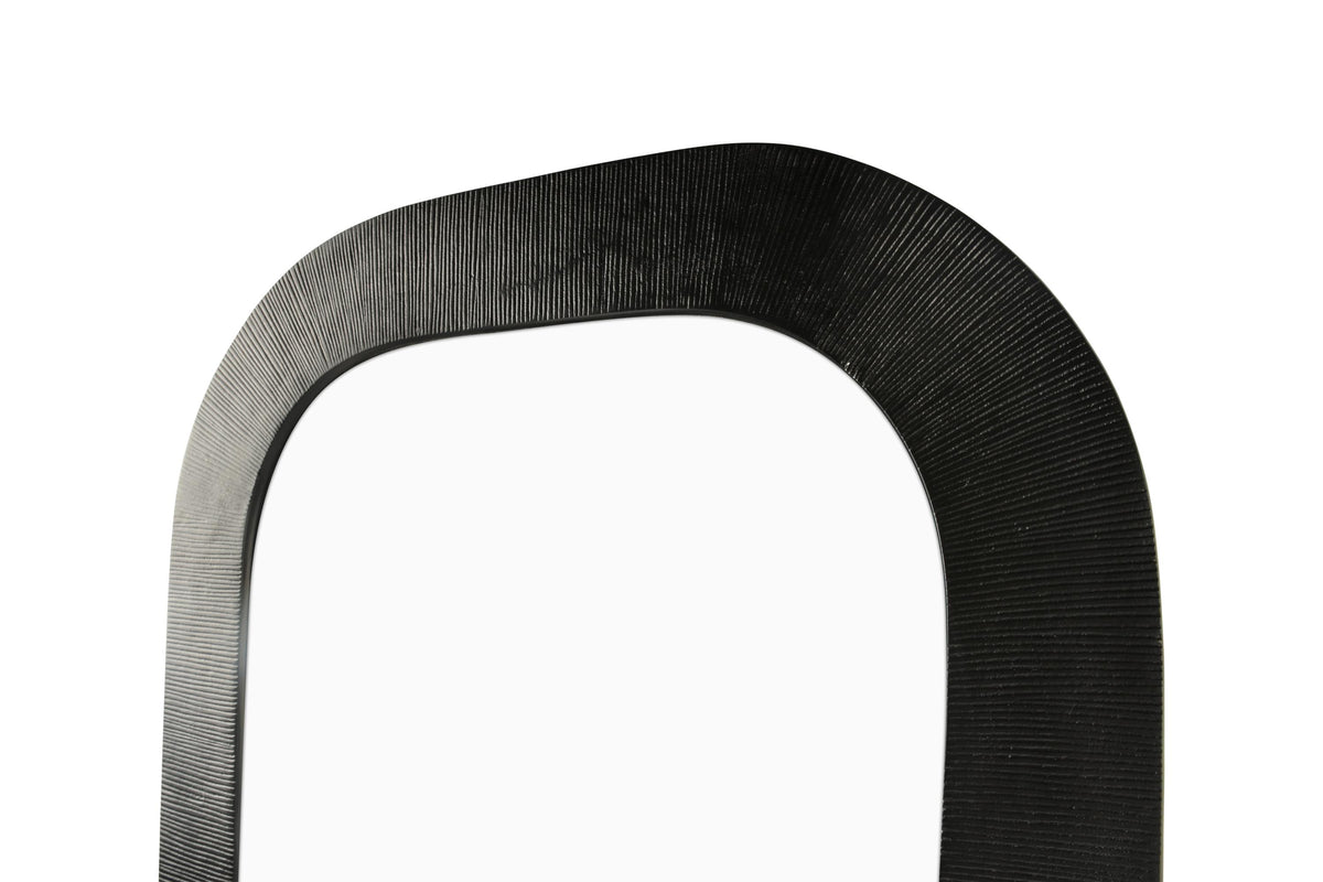 S&P - Mirroir 65xH91cm noir Duro