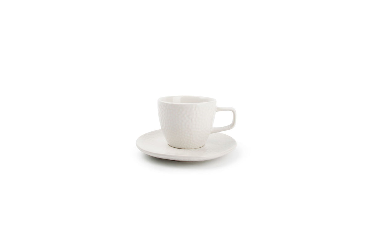 S&P - Tasse à moka 10cl et soucoupe blanc Mielo - 1 SET - 4 pièces
