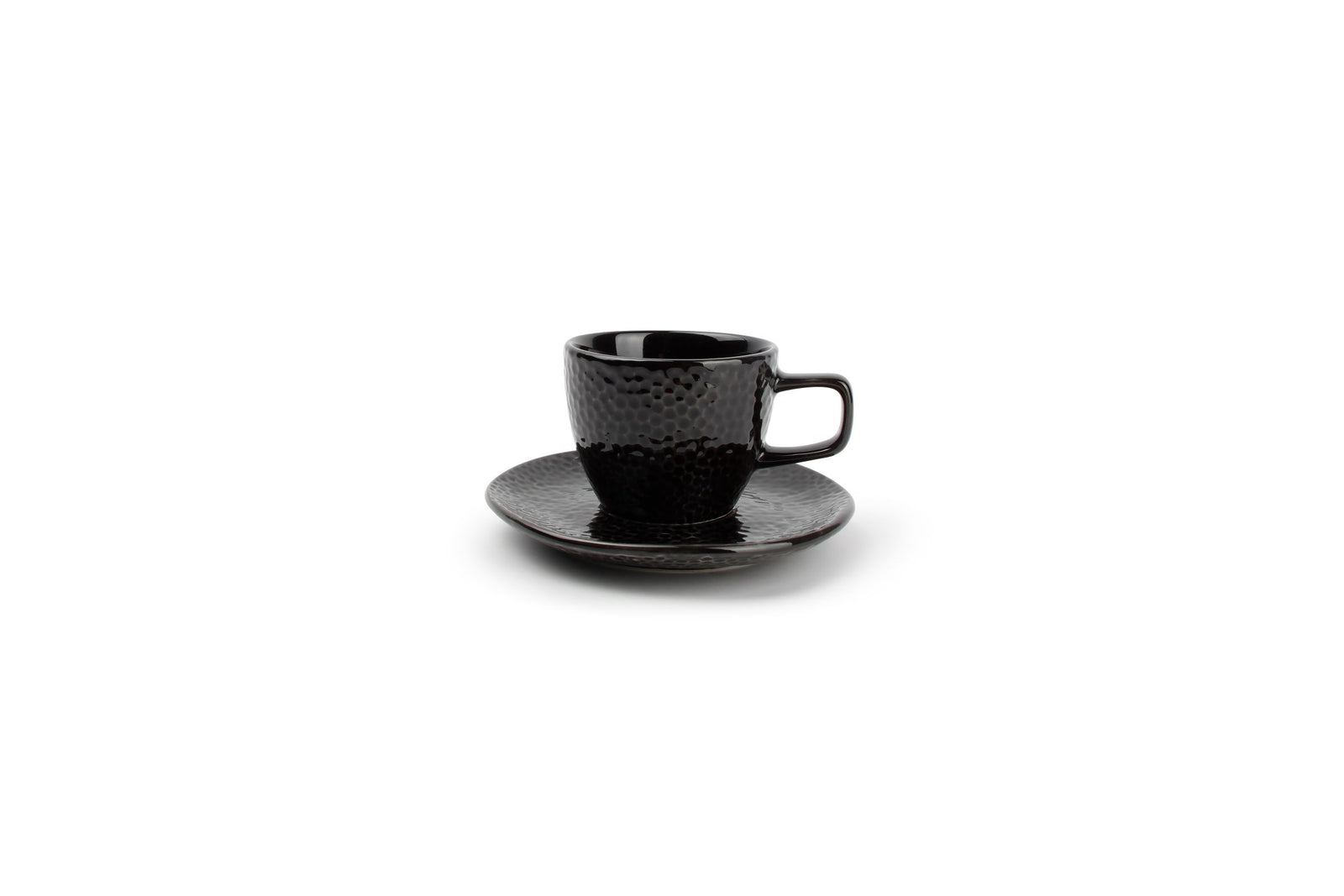 S&P - Tasse à moka 10cl et soucoupe noir Mielo - 1 SET - 4 pièces