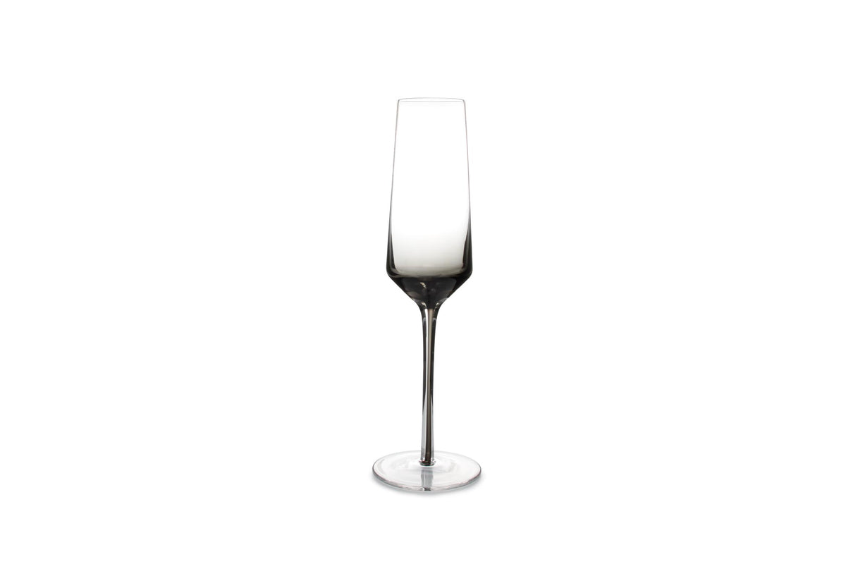 S&P - Verre à champagne 23cl smoked Secrets - set/2