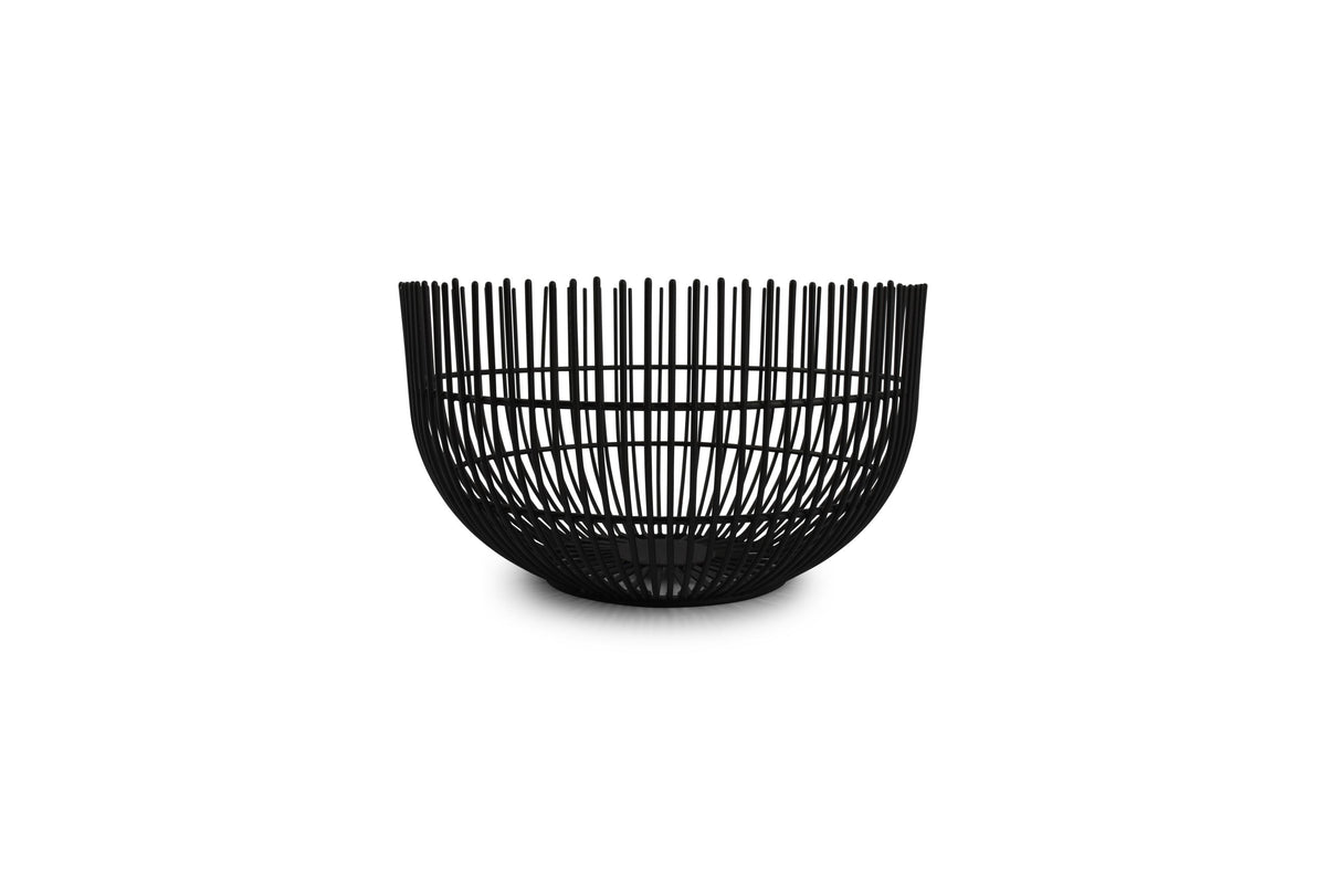 S&amp;P - Panier métallique 21xH12cm noir Iris