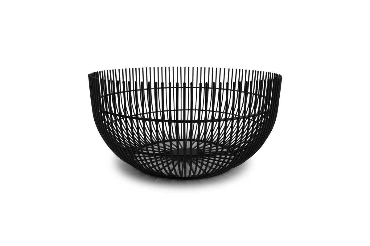 S&amp;P - Wire basket 25xH12cm black Iris