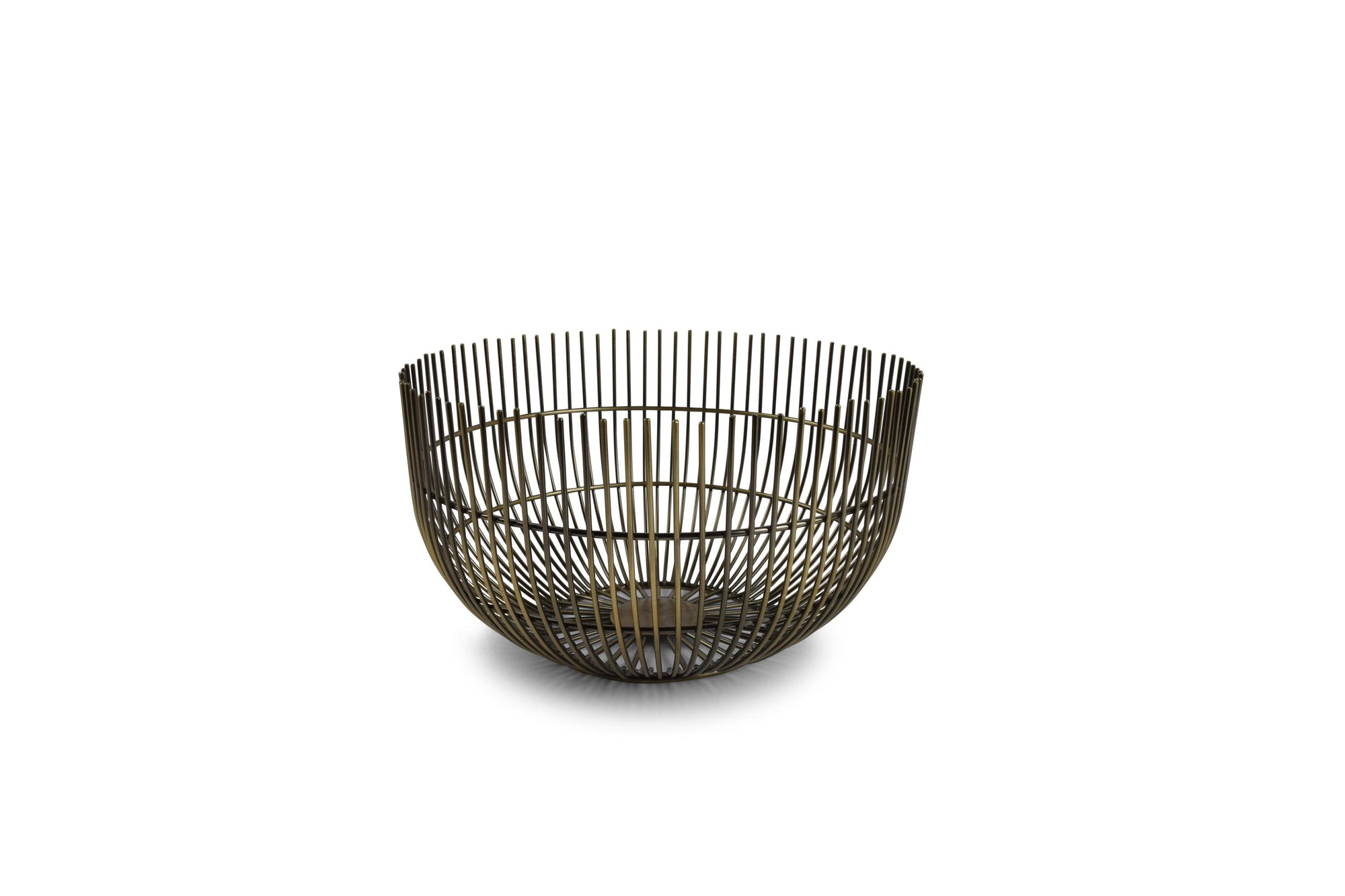S&P - Panier métallique 21xH12cm vintage or Iris