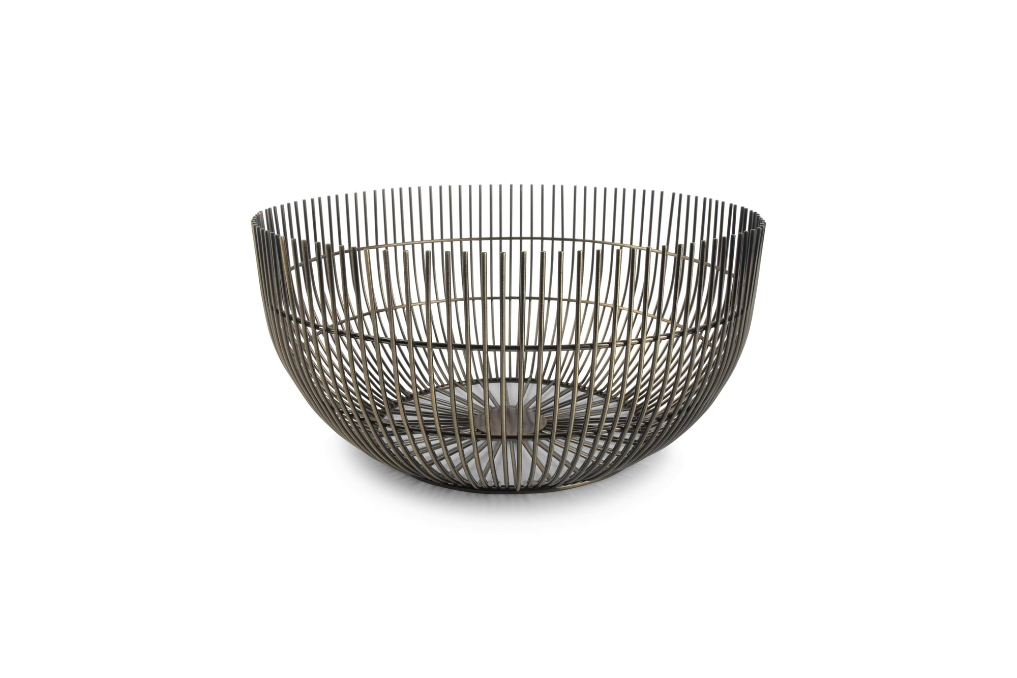 S&P - Panier métallique 25xH12cm vintage or Iris
