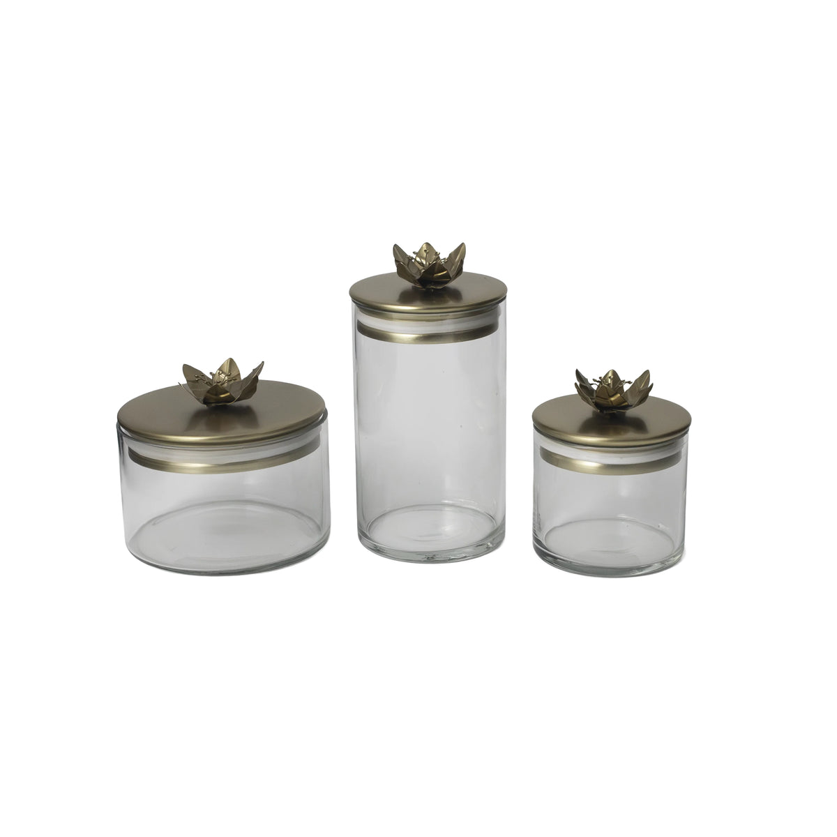 Lily Botanical Canister, Set of 3
