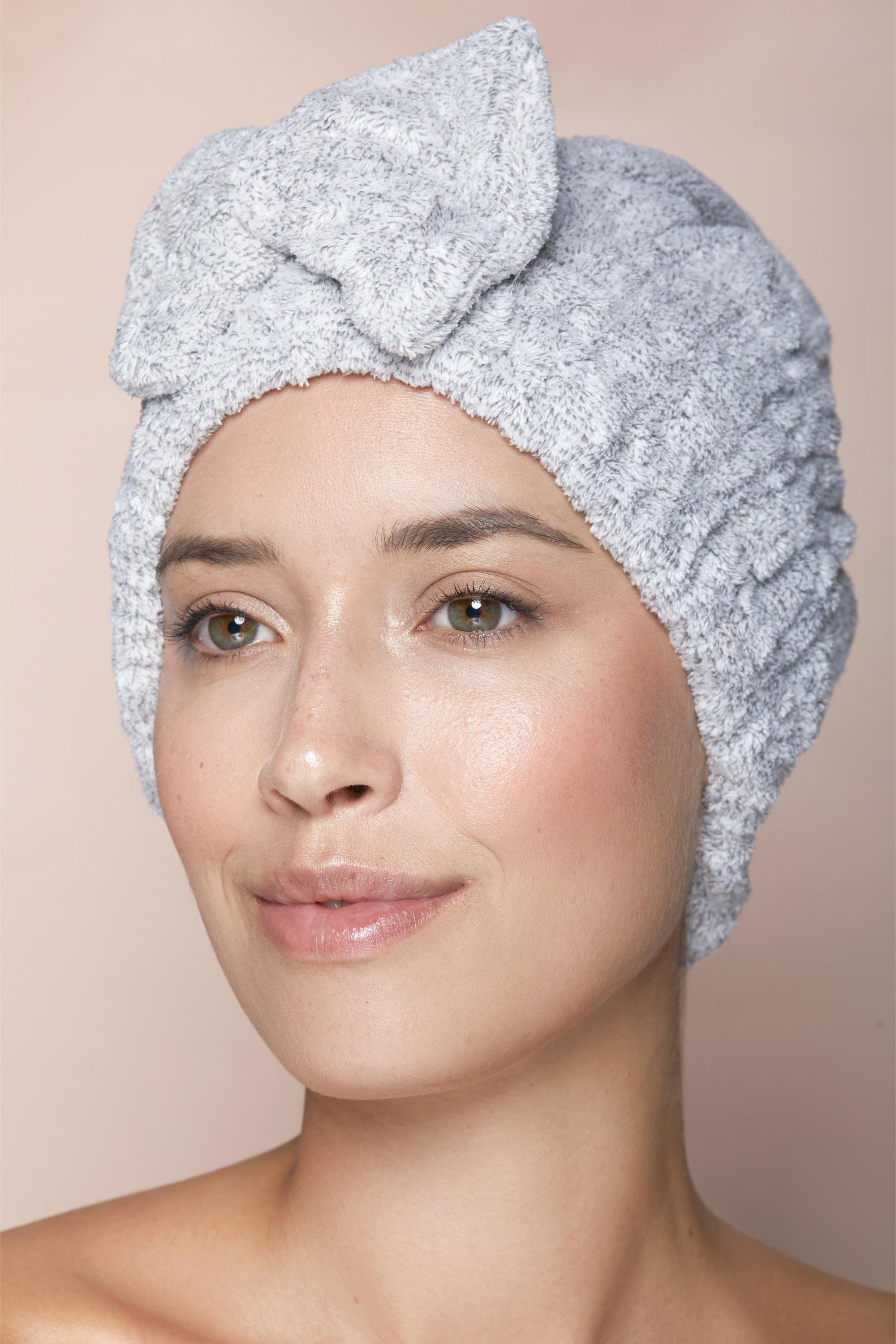 Serviette Seche Cheveux - Gris