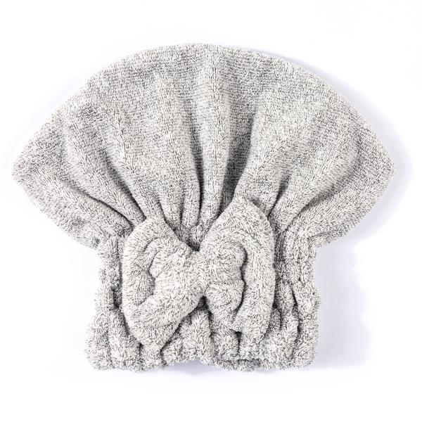 Serviette Seche Cheveux - Gris
