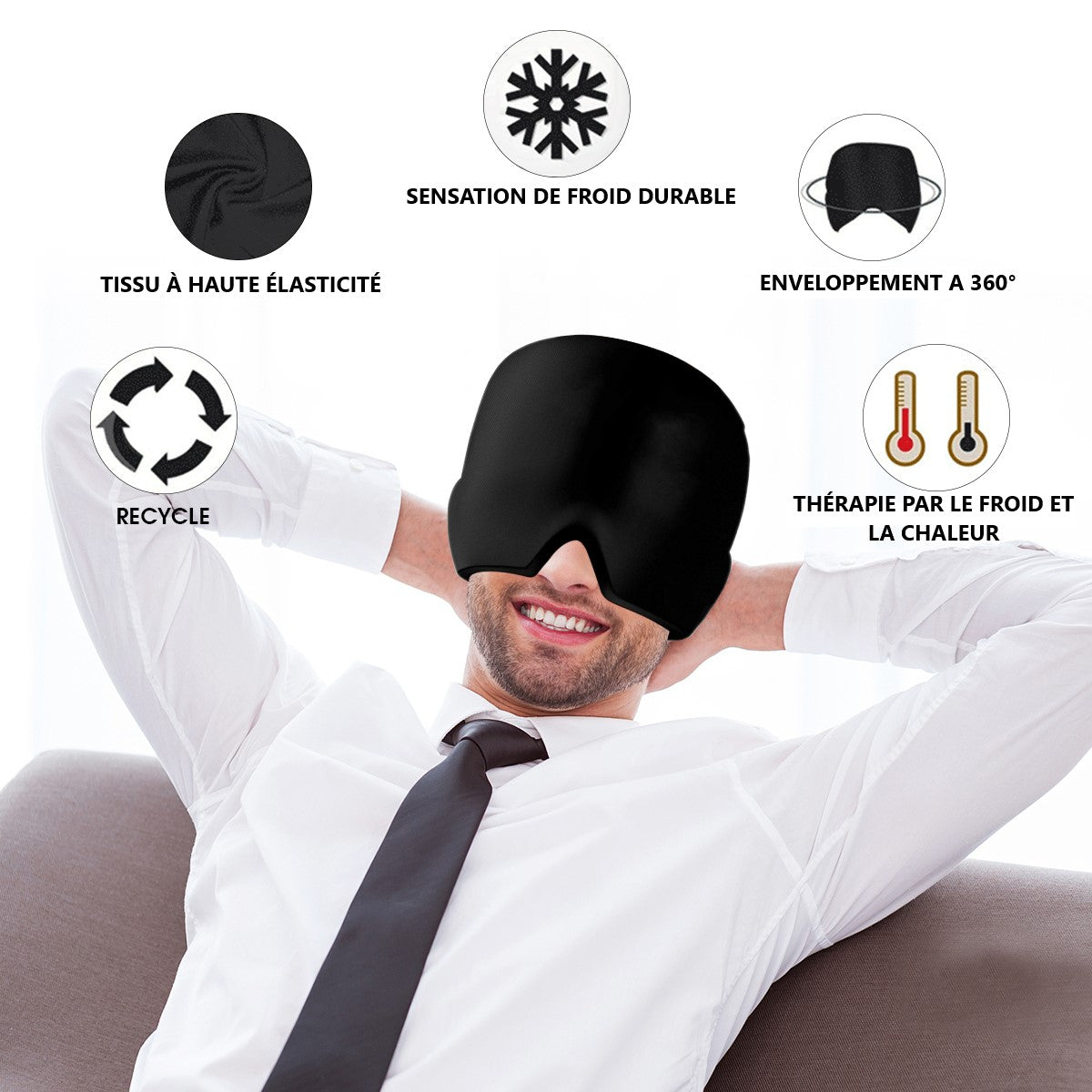 Casque De Compression Froid - Noir
