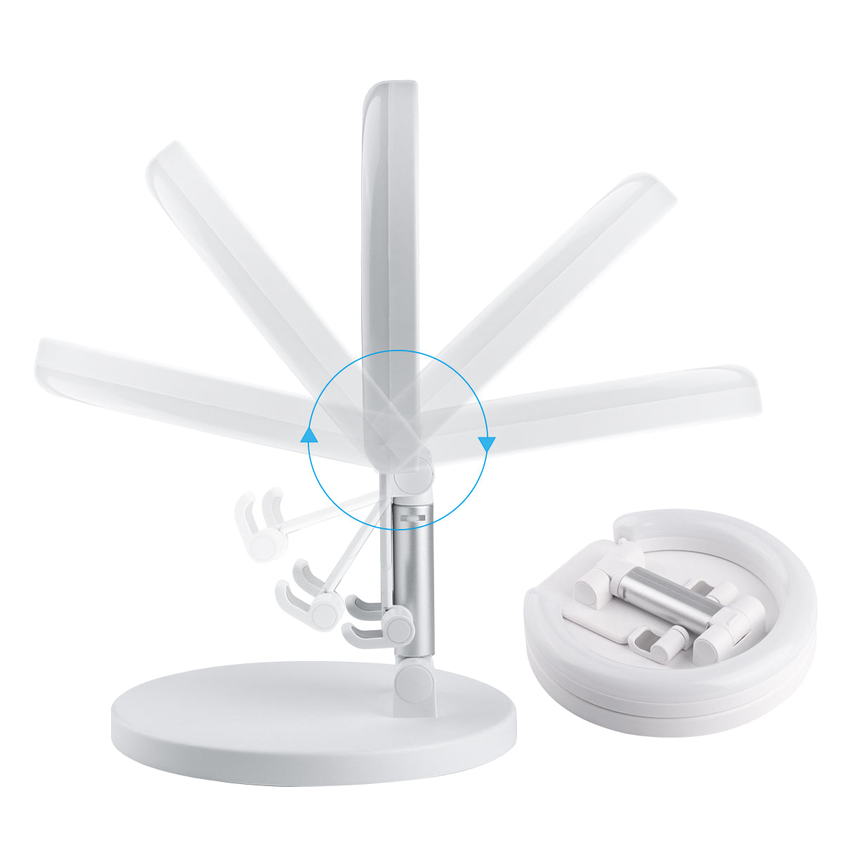 Support Telephone Ring Light - Blanc