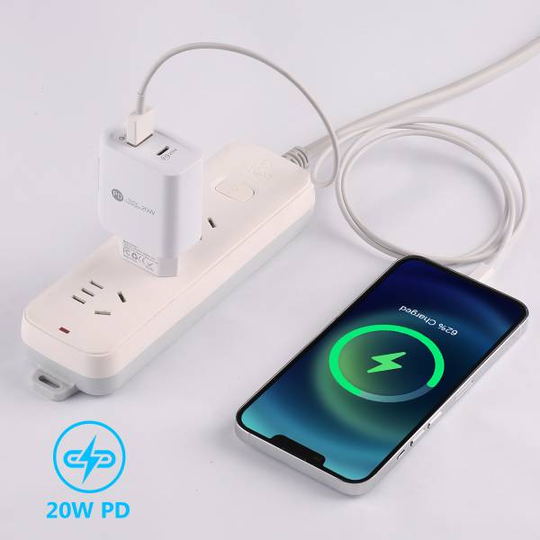 Adaptateur Usb + Type C - Blanc