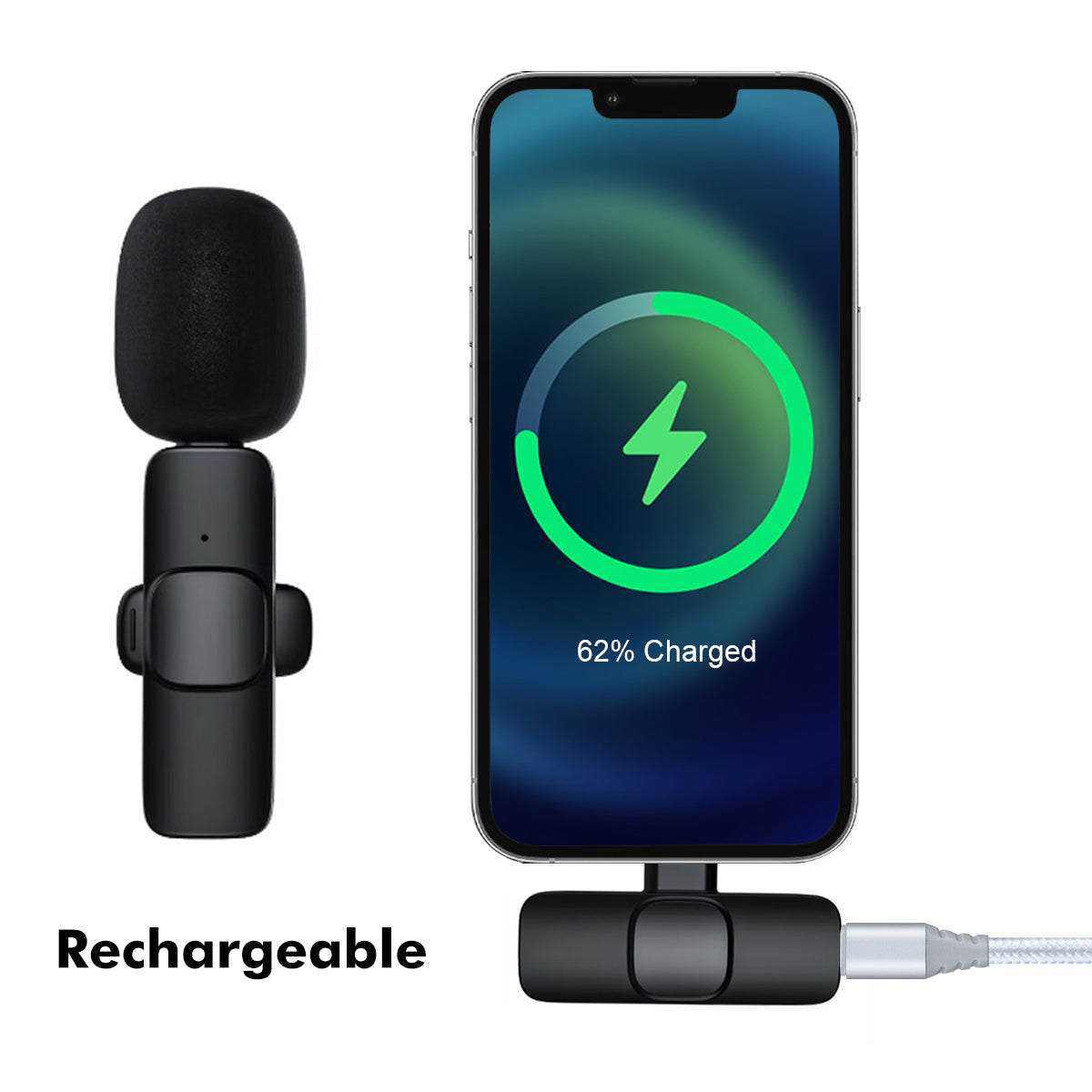 Microphone Lightenning - Noir