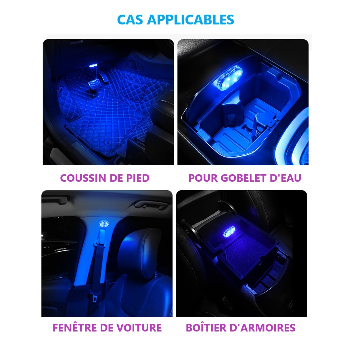 Led D'Ambiance Pour Voiture - Blanc