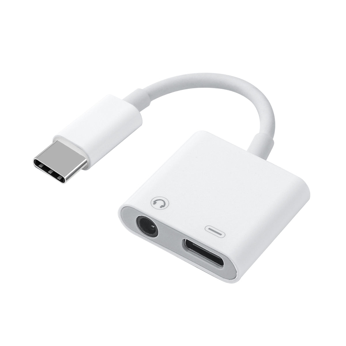 Adaptateur Type-C 2En1 - Blanc